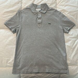 Men’s Lacoste Polo (Slim Fit Gray)